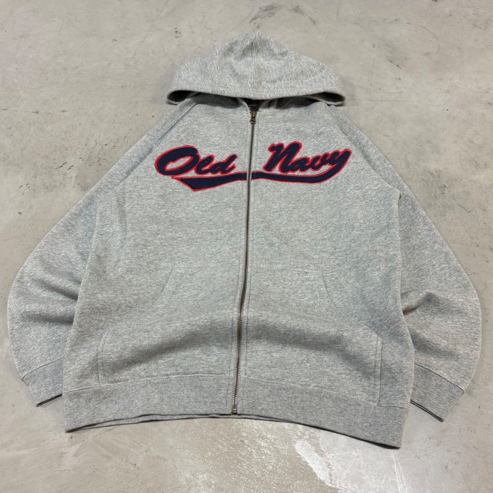 Vintage y2k Gray Old Navy‎ Zip Up Hoodie